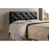 Baxton Studio Baltimore Modern Queen Black Faux Leather Upholstered Headboard 106-5361
